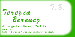 terezia berencz business card